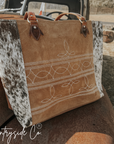 Durango Cowhide Boot Stitch Carry All Bag by Countryside Co. Overnight bag, Computer bag