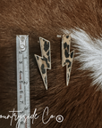 Leopard Bolt Earrings