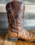 Long Trail Western Necklace Navajo Pearls & Turquoise
