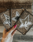 Star Cowhide Keychain Wallet by Countryside Co.