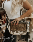 Del Rio Cowhide Tooled Leather Purse by Countryside Co.