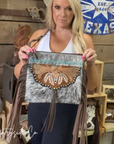 Sierra Cowhide Fringe Concealed Carry Purse