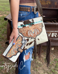 Sierra Cowhide Fringe Concealed Carry Purse