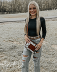 Belle Cowhide Sling Crossbody Fesitval Bag