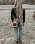 Belle Cowhide Sling Crossbody Fesitval Bag