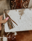 Colette Cowhide Wristlet
