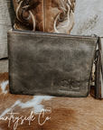 Colette Cowhide Wristlet