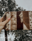 High Road Patchwork Cowhide Wristlet