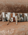 High Road Patchwork Cowhide Wristlet
