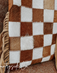 Stockdale Checkered Cowhide Fringe Purse by Countryside Co.