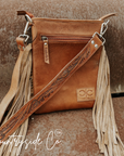 Stockdale Checkered Cowhide Fringe Purse by Countryside Co.