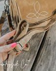 Becca Boot Stitch Suede Purse with Wristlet by Countryside Co.