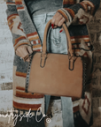 Bailey Leather Small Barrel Bag