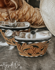 Legend Tooled Leather Flask by Countryside Co.