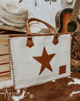 Vintage Patchwork Star Tote, Work Laptop Bag