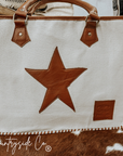 Vintage Patchwork Star Tote, Work Laptop Bag
