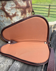 Yuma Cowhide and Tooled Leather 11" Carry Case