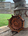 Tooled Leather Tray