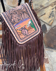 Prairie Sky Tooled Leather Purse