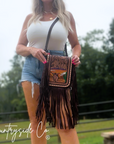 Prairie Sky Tooled Leather Purse