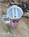 Pink Bow 40oz Insulated Tumbler Cup