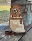 Mesquite Cowhide and Tooled Leather 15" Carry Case