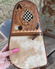 Mesquite Cowhide and Tooled Leather 15" Carry Case