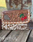Lucky Charm Leather and Cowhide Purse