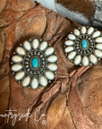 Cora Natural Stone and Turquoise Earrings