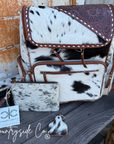 Mesa Cowhide Concealed Carry Backpack, Wristlet, Keychain BUNDLE