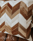 Chevron Cowhide Throw Pillow Cover