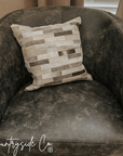 Patchwork Cowhide Throw Pillow Cover