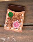 Tooled Leather Credit Card Holder