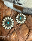 Cora Natural Stone and Turquoise Earrings