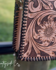 Countryside Charm Tooled Leather Clutch, Purse