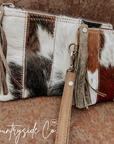 High Road Patchwork Cowhide Wristlet