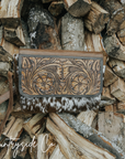 Del Rio Cowhide Tooled Leather Purse by Countryside Co.