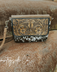 Del Rio Cowhide Tooled Leather Purse by Countryside Co.
