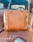 Laramie Cowhide Tooled Leather Concealed Carry Bag, Summer Edition Limited Made