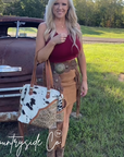 Laramie Cowhide Tooled Leather Concealed Carry Bag, Summer Edition Limited Made