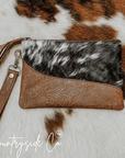 Rustic Couture Cowhide Wristlet by Countryside Co.