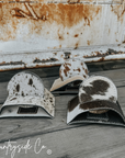 Handmade Cowhide Coaster Set by Countryside Co.