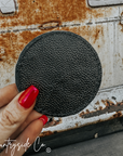 Handmade Cowhide Coaster Set by Countryside Co.