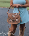 Stella Tooled Leather Concealed Carry Handbag by Countryside Co.