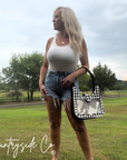 Ranch Glam Cowhide Conceal Carry Purse