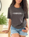 Cowgirl with Sheriff Stars Graphic Tee Shirt - Bourbon Cowgirl