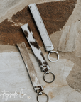 Cowhide Wristlet Keychain