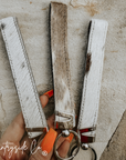 Cowhide Wristlet Keychain