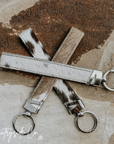 Cowhide Wristlet Keychain