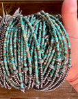 Blue-Green Turquoise Heishi Choker – 14"
